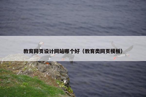 教育网页设计网站哪个好（教育类网页模板）