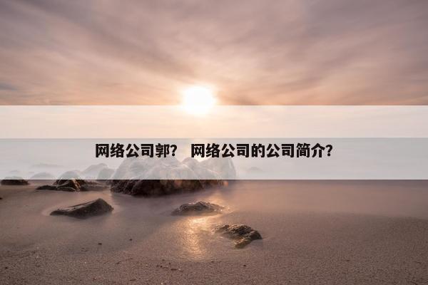 网络公司郭？ 网络公司的公司简介？