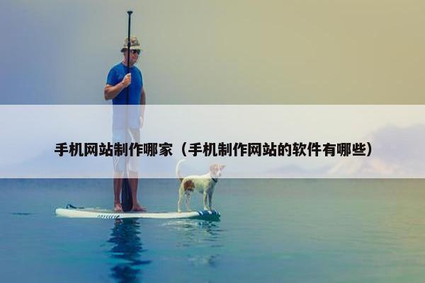 手机网站制作哪家（手机制作网站的软件有哪些）