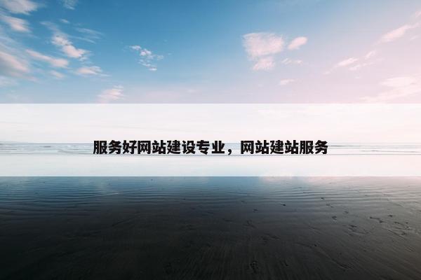 服务好网站建设专业，网站建站服务