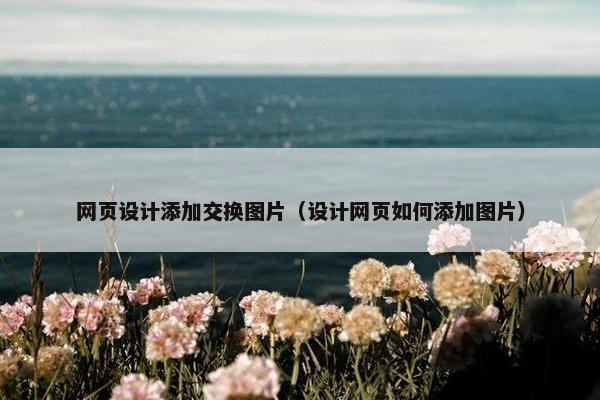 网页设计添加交换图片（设计网页如何添加图片）