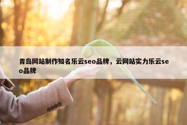 青岛网站制作知名乐云seo品牌，云网站实力乐云seo品牌