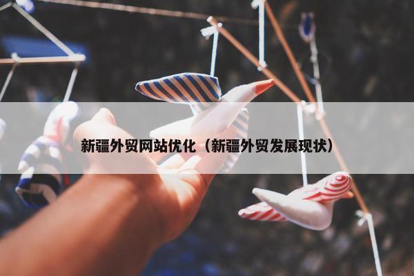 新疆外贸网站优化（新疆外贸发展现状）