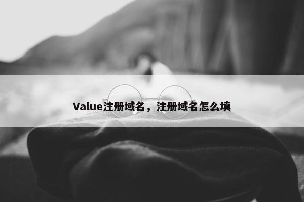 Value注册域名，注册域名怎么填