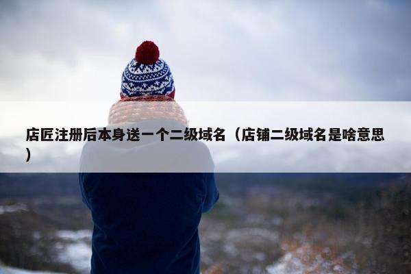 店匠注册后本身送一个二级域名（店铺二级域名是啥意思）