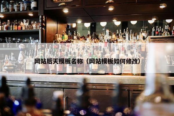 网站后天模板名称（网站模板如何修改）