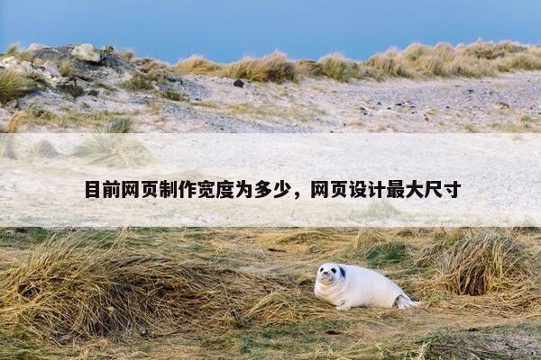 目前网页制作宽度为多少，网页设计最大尺寸