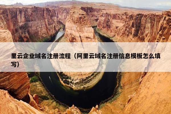 里云企业域名注册流程（阿里云域名注册信息模板怎么填写）