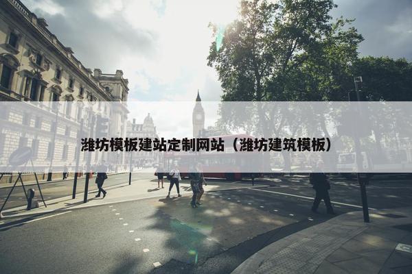 潍坊模板建站定制网站（潍坊建筑模板）