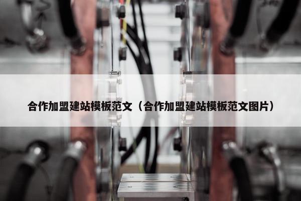 合作加盟建站模板范文（合作加盟建站模板范文图片）