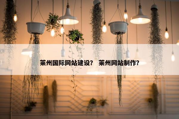 莱州国际网站建设？ 莱州网站制作？