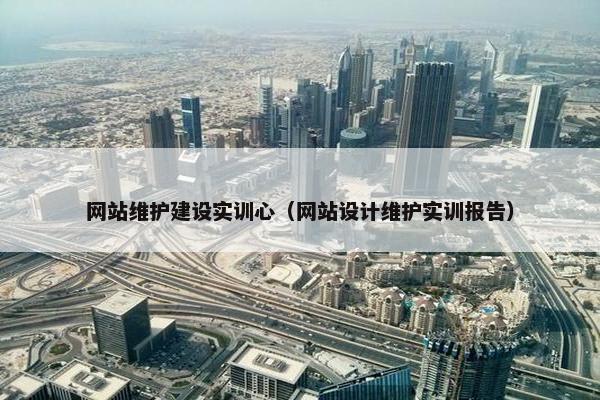 网站维护建设实训心（网站设计维护实训报告）