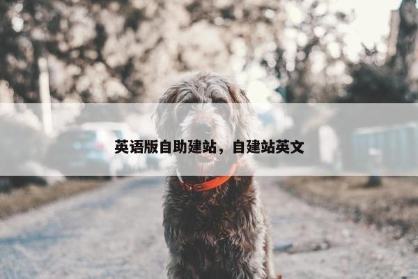 英语版自助建站，自建站英文