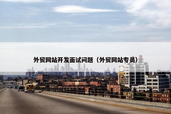外贸网站开发面试问题（外贸网站专员）