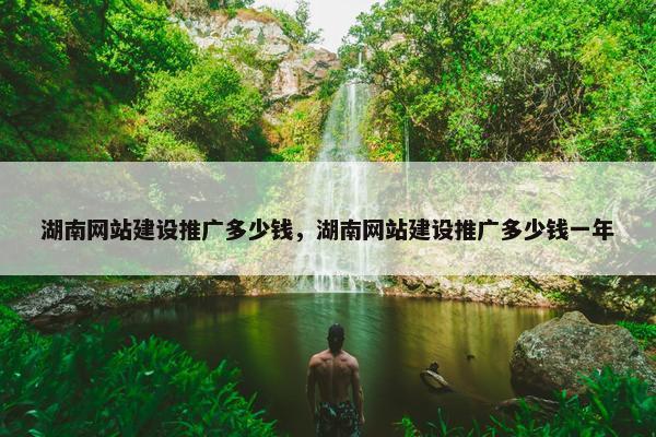湖南网站建设推广多少钱，湖南网站建设推广多少钱一年