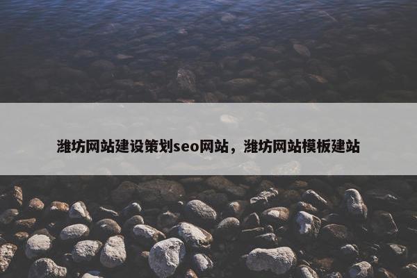 潍坊网站建设策划seo网站，潍坊网站模板建站