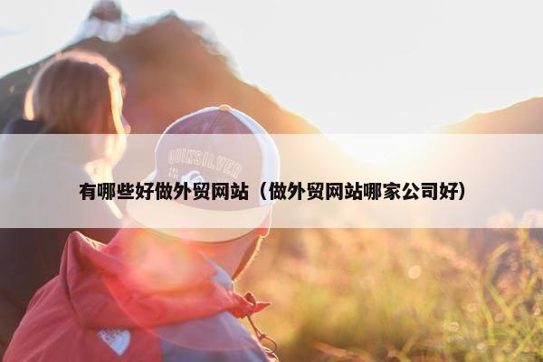有哪些好做外贸网站（做外贸网站哪家公司好）