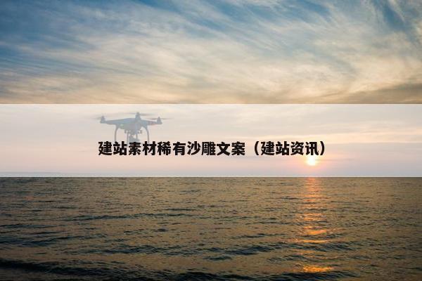 建站素材稀有沙雕文案（建站资讯）