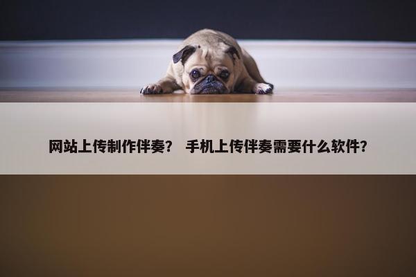 网站上传制作伴奏？ 手机上传伴奏需要什么软件？