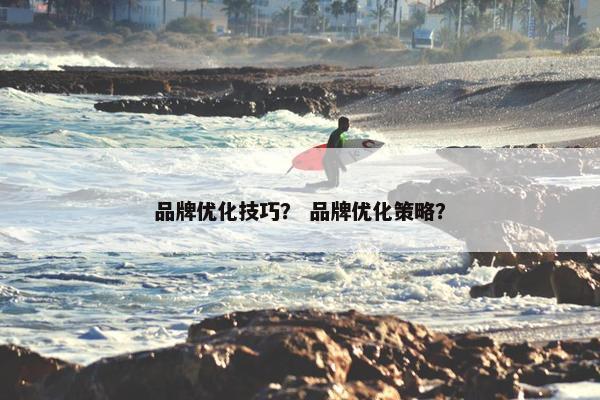 品牌优化技巧？ 品牌优化策略？