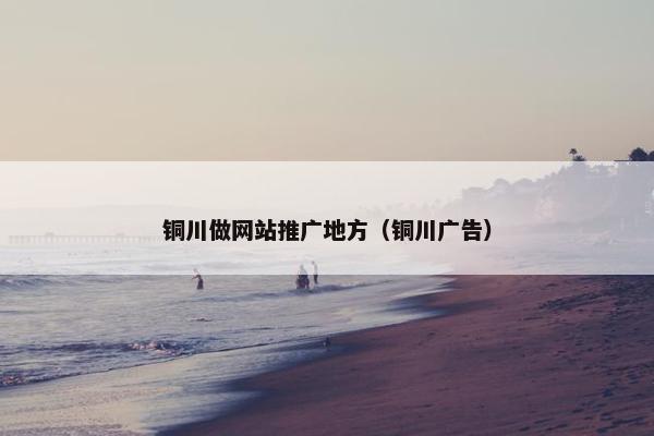 铜川做网站推广地方（铜川广告）