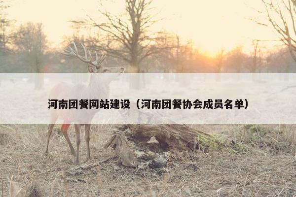 河南团餐网站建设（河南团餐协会成员名单）