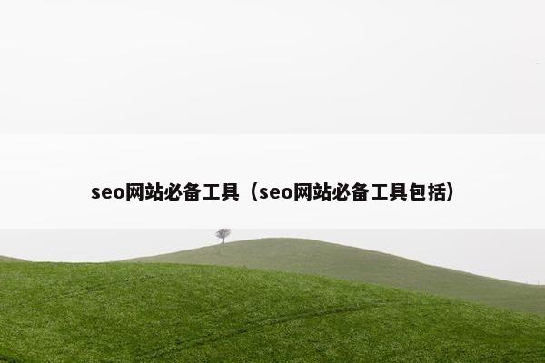 seo网站必备工具（seo网站必备工具包括）