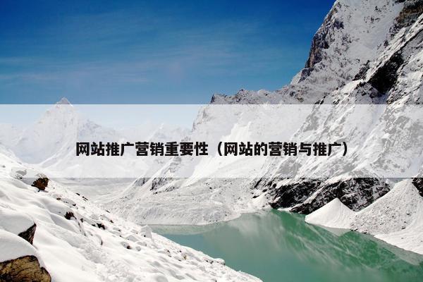 网站推广营销重要性（网站的营销与推广）