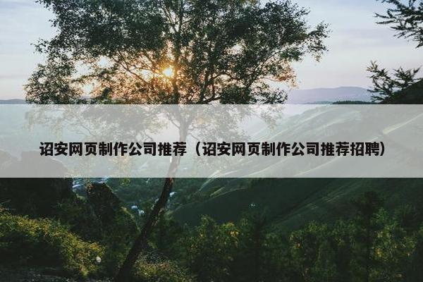 诏安网页制作公司推荐（诏安网页制作公司推荐招聘）