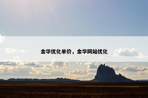 金华优化单价，金华网站优化