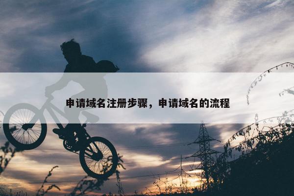申请域名注册步骤，申请域名的流程