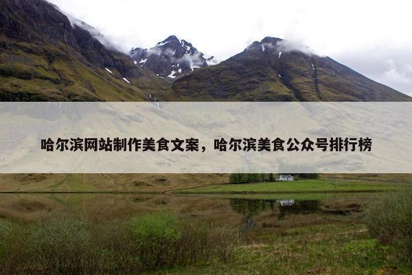 哈尔滨网站制作美食文案，哈尔滨美食公众号排行榜