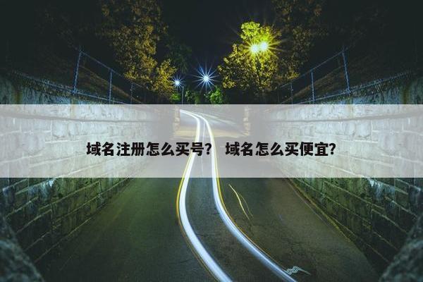 域名注册怎么买号？ 域名怎么买便宜？