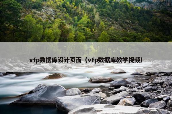 vfp数据库设计页面（vfp数据库教学视频）