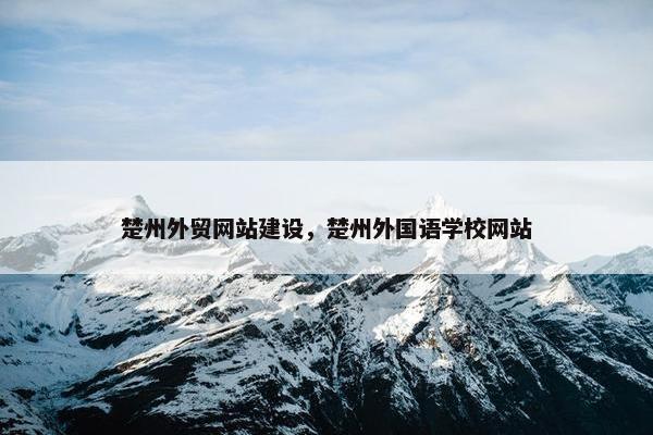 楚州外贸网站建设，楚州外国语学校网站