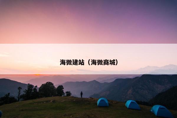 海微建站（海微商城）