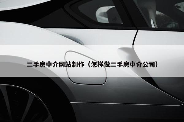 二手房中介网站制作（怎样做二手房中介公司）