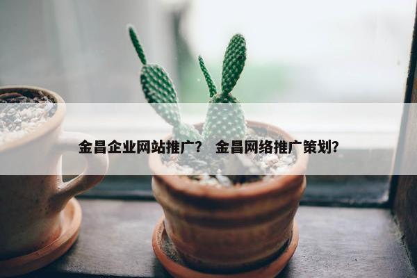金昌企业网站推广？ 金昌网络推广策划？