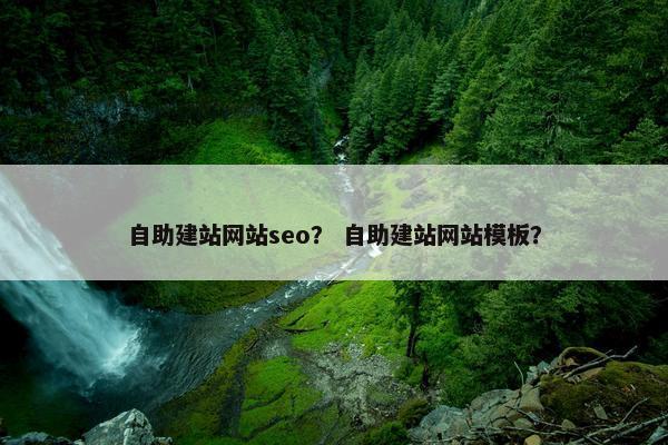自助建站网站seo？ 自助建站网站模板？
