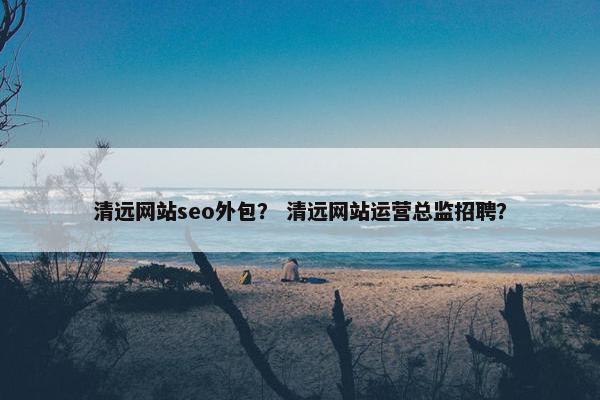 清远网站seo外包？ 清远网站运营总监招聘？