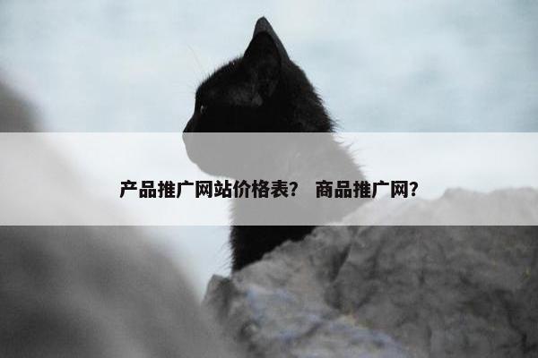 产品推广网站价格表？ 商品推广网？