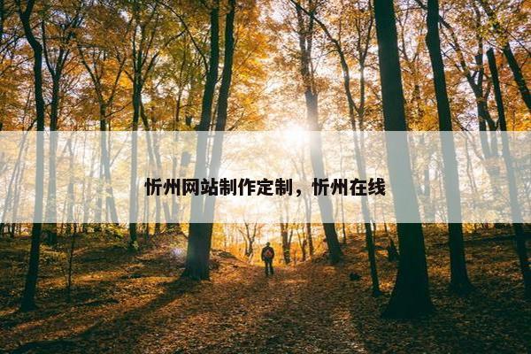 忻州网站制作定制，忻州在线