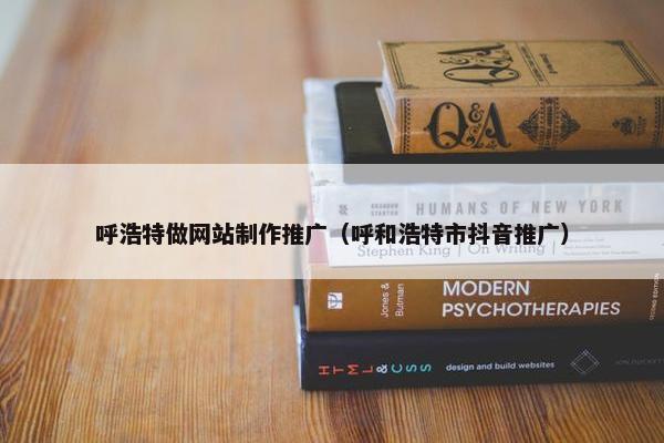 呼浩特做网站制作推广（呼和浩特市抖音推广）