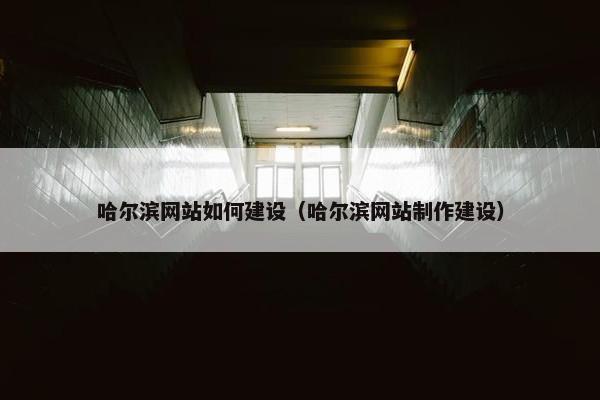 哈尔滨网站如何建设（哈尔滨网站制作建设）