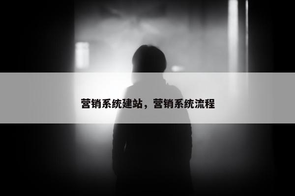 营销系统建站，营销系统流程