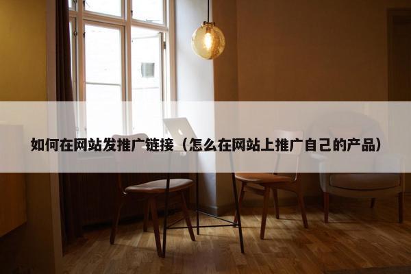 如何在网站发推广链接（怎么在网站上推广自己的产品）