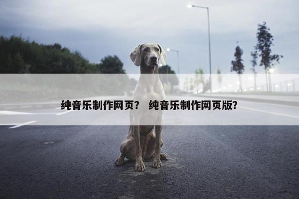 纯音乐制作网页？ 纯音乐制作网页版？
