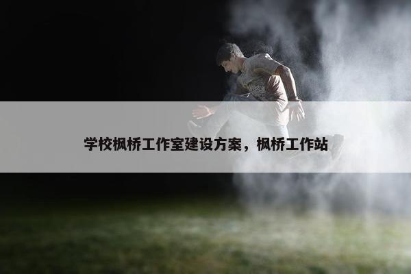 学校枫桥工作室建设方案，枫桥工作站