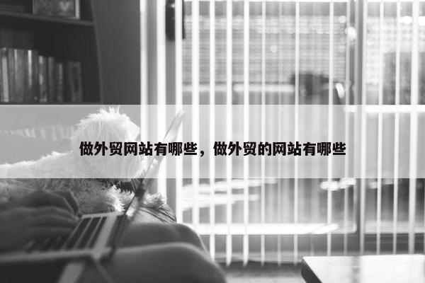 做外贸网站有哪些，做外贸的网站有哪些