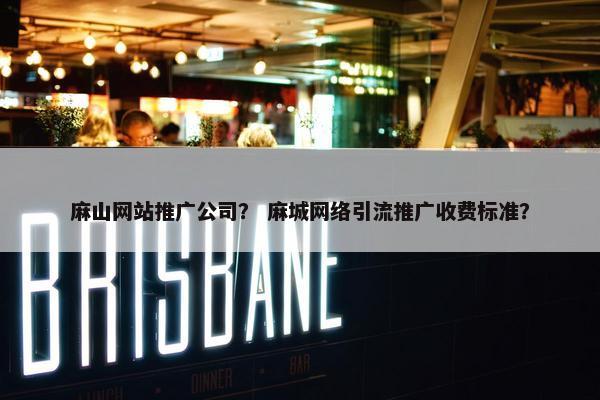 麻山网站推广公司？ 麻城网络引流推广收费标准？